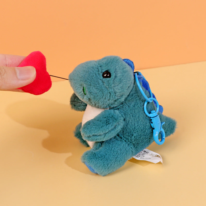 Wholesale Stretchable Love Dinosaur Plush Keychain